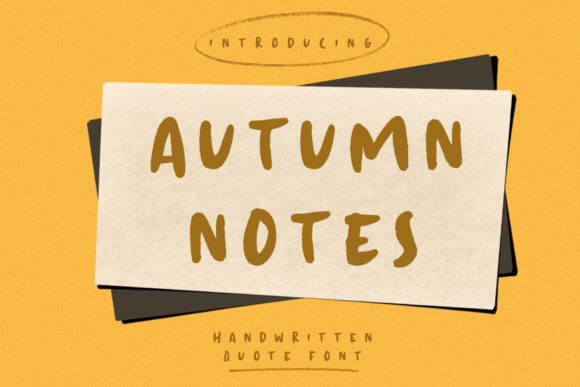 Autumn Love: A Handwritten Typeface for Editorial Design