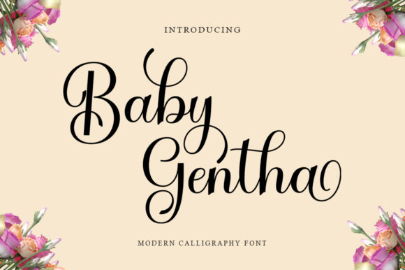 Baby Gentha: A Handwritten Font for Creative Projects