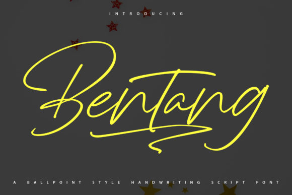 Bentang: A Handwritten Font for Creative Makers
