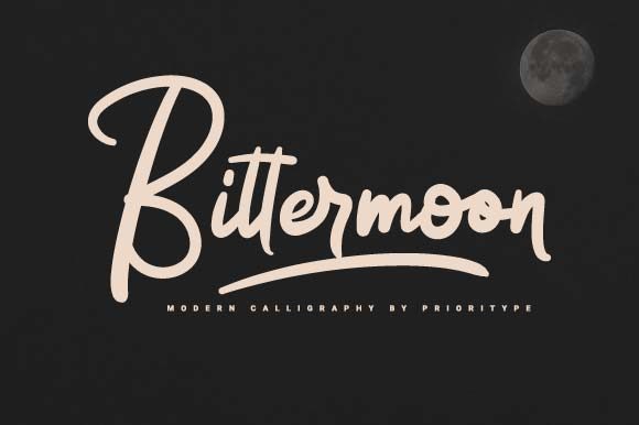Bittermoon: A Handwritten Font for Elegant Design