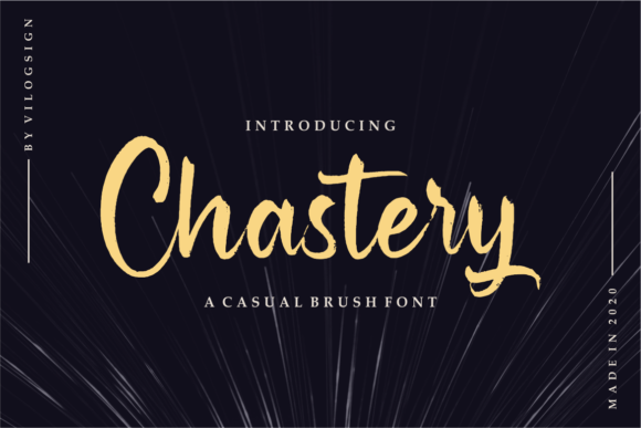 Chastery: A Handwritten Font for Creative Projects