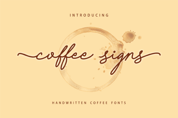 Coffee Signs Font: A Handwritten Touch for Your Brand