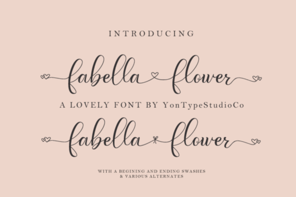 Fabella Flower: A Delicate Script for Real Projects