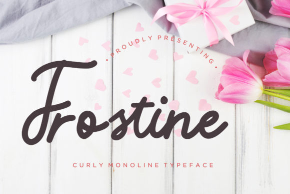 Frostine Font: A Handwritten Typeface for Polished Web Designs