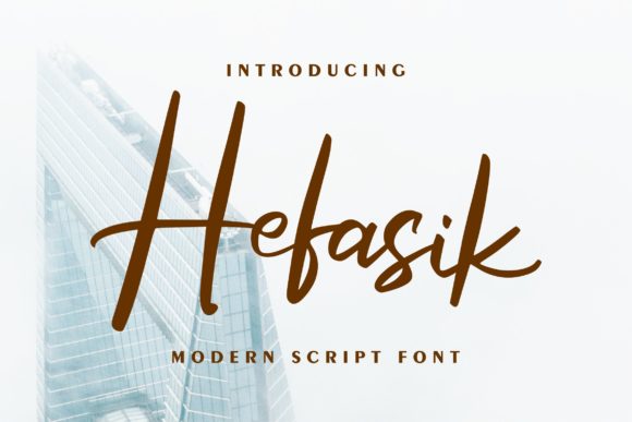 Hefasik: A Elegant Handwritten Font