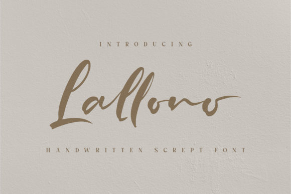 Lallono Script Font for Stylish and Graceful Creations