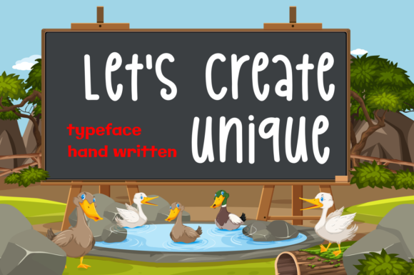 Let s Create Unique: A Trendy and Adaptable Script Font for Creative Branding
