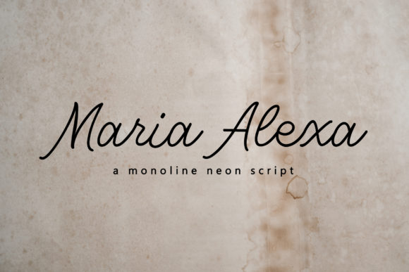 Maria Alexa Font for Web Design