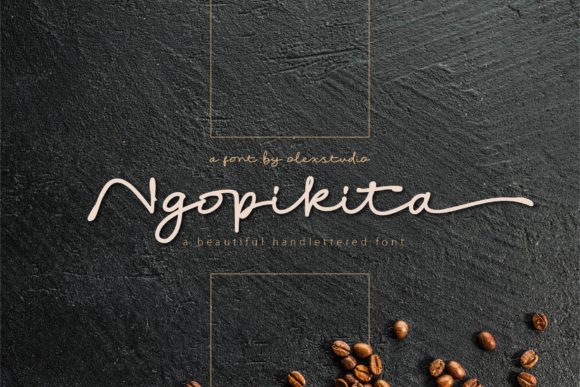 Ngopikita: A Handwritten Font for Crafting Realistic, Beautiful Designs