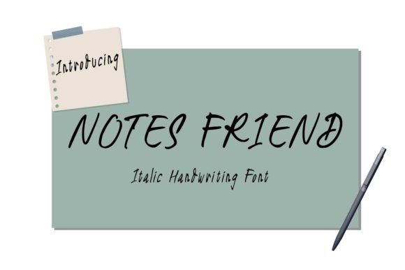 Notes Friend: A Handwritten Typeface That Feels Like a Branding Balm