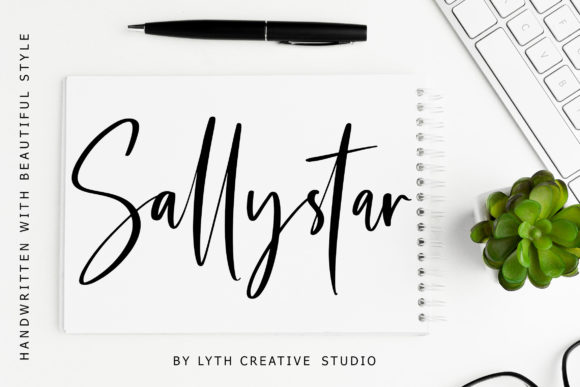 Sallystar: A Handwritten Font for Editorial Elegance