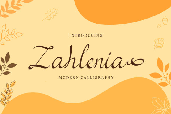 Zahlenia: A Stylish Script Font